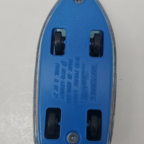 Matchbox N°52 POLICE LAUNGH 1976 BLUE/WHITE - Picture 6 of 6